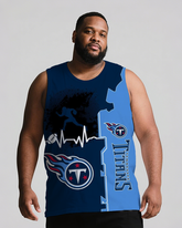 Sports Men's Big & Tall Sleeveless Shorts Two-piece